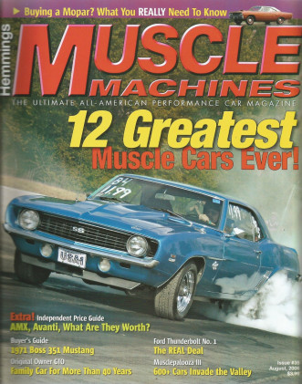 HEMMINGS MUSCLE MACHINES 2006 AUG - 12 TOP MUSCLES